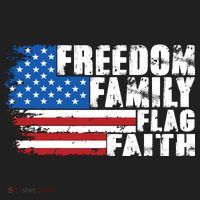 Freedom Family Flag Faith Golf Towel thumb 3