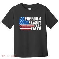 Freedom Family Flag Faith Toddler T-Shirt thumb 0