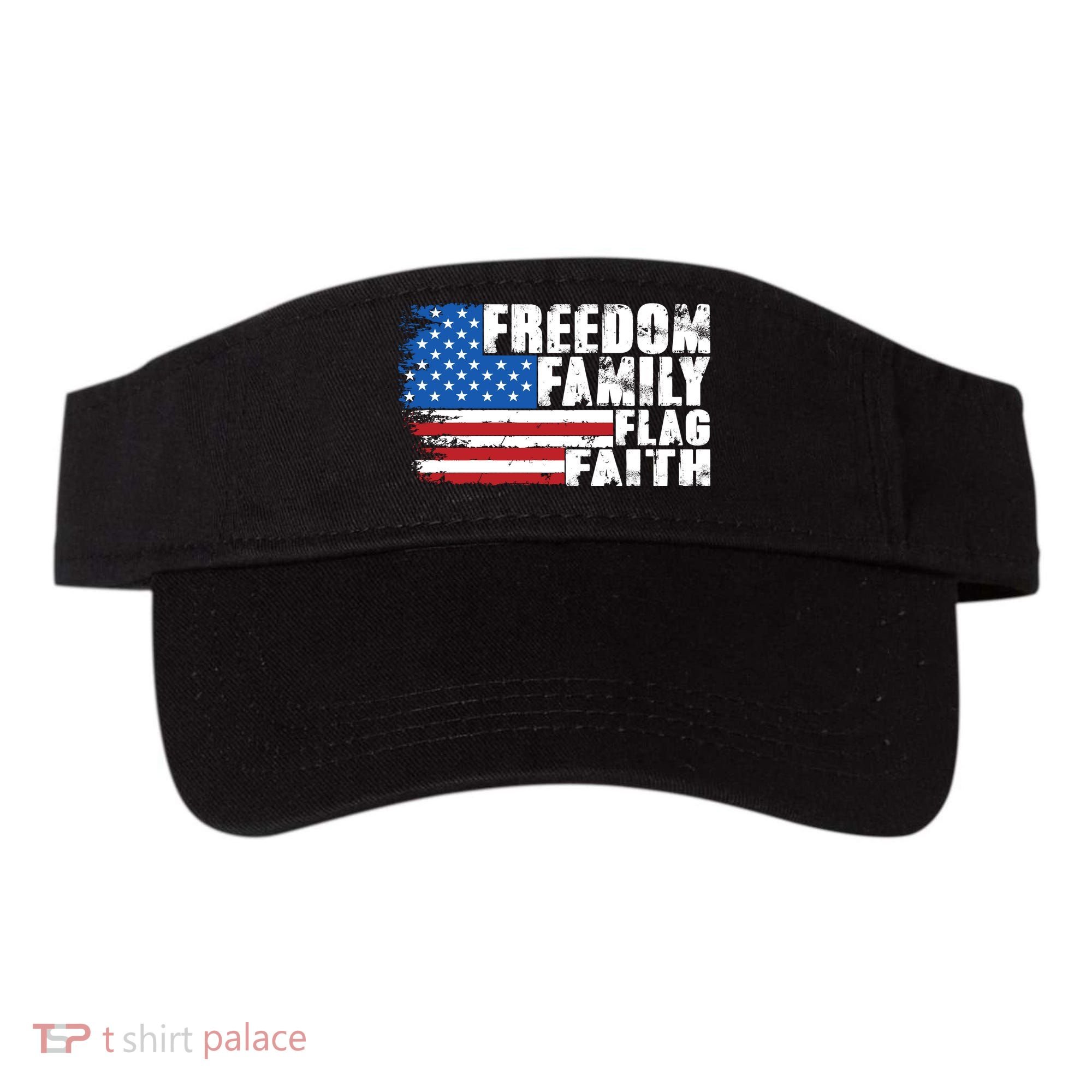 Freedom Family Flag Faith Visor