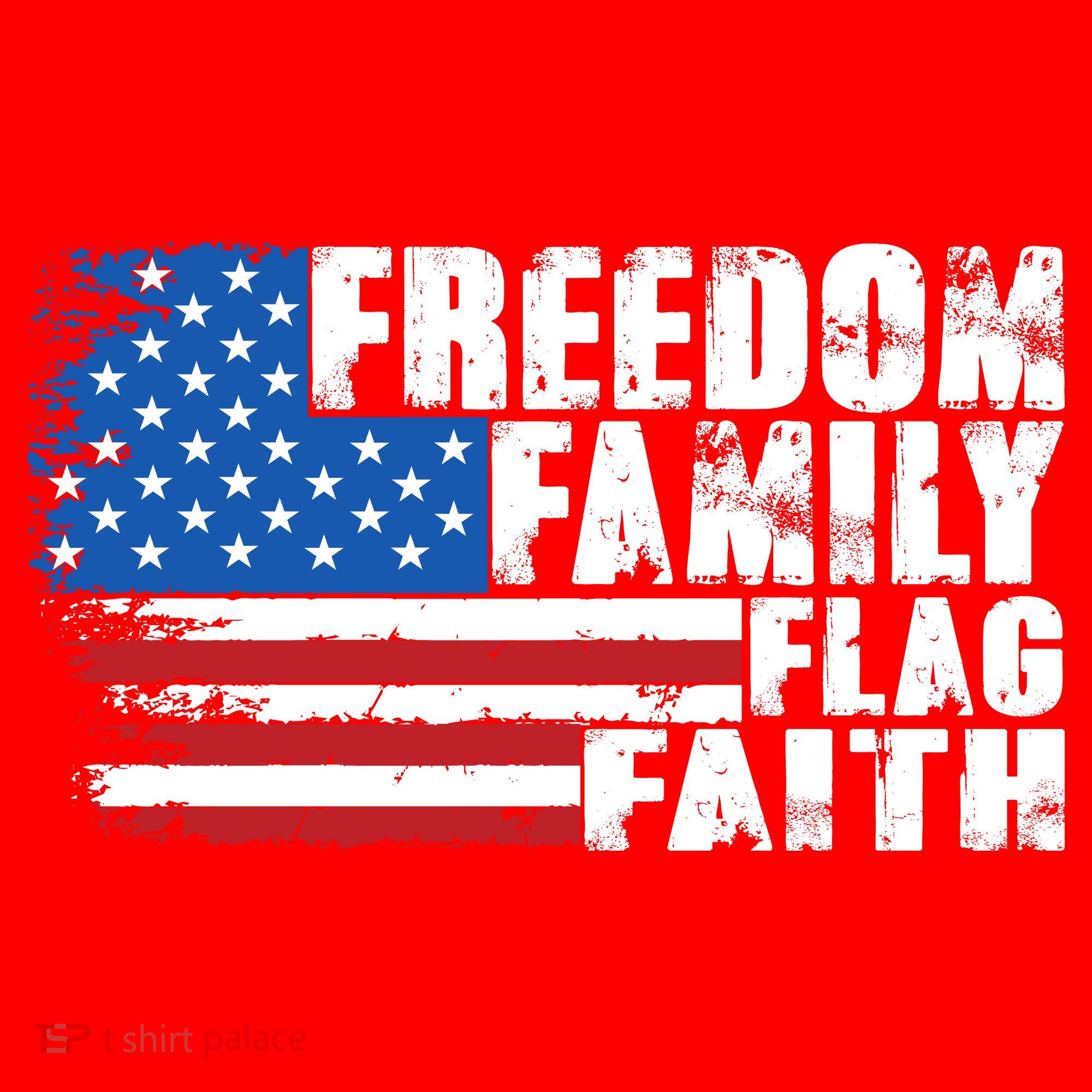 Freedom Family Flag Faith Santa Hat