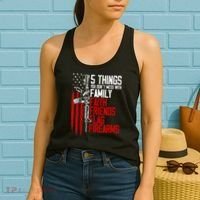 Faith Family Friends Firearms Gun Rights Ar15 American Flag Women's Tank Top thumb 2