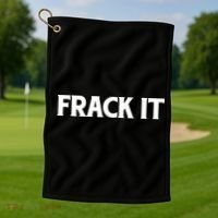 Funny Fracking Golf Towel thumb 1