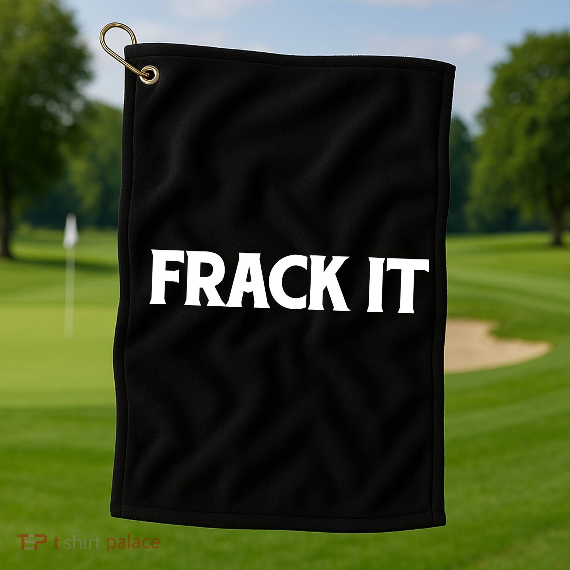 Funny Fracking Golf Towel