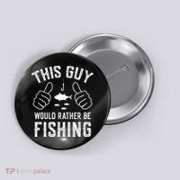 Funny Fishing Fisherman Button thumb 0