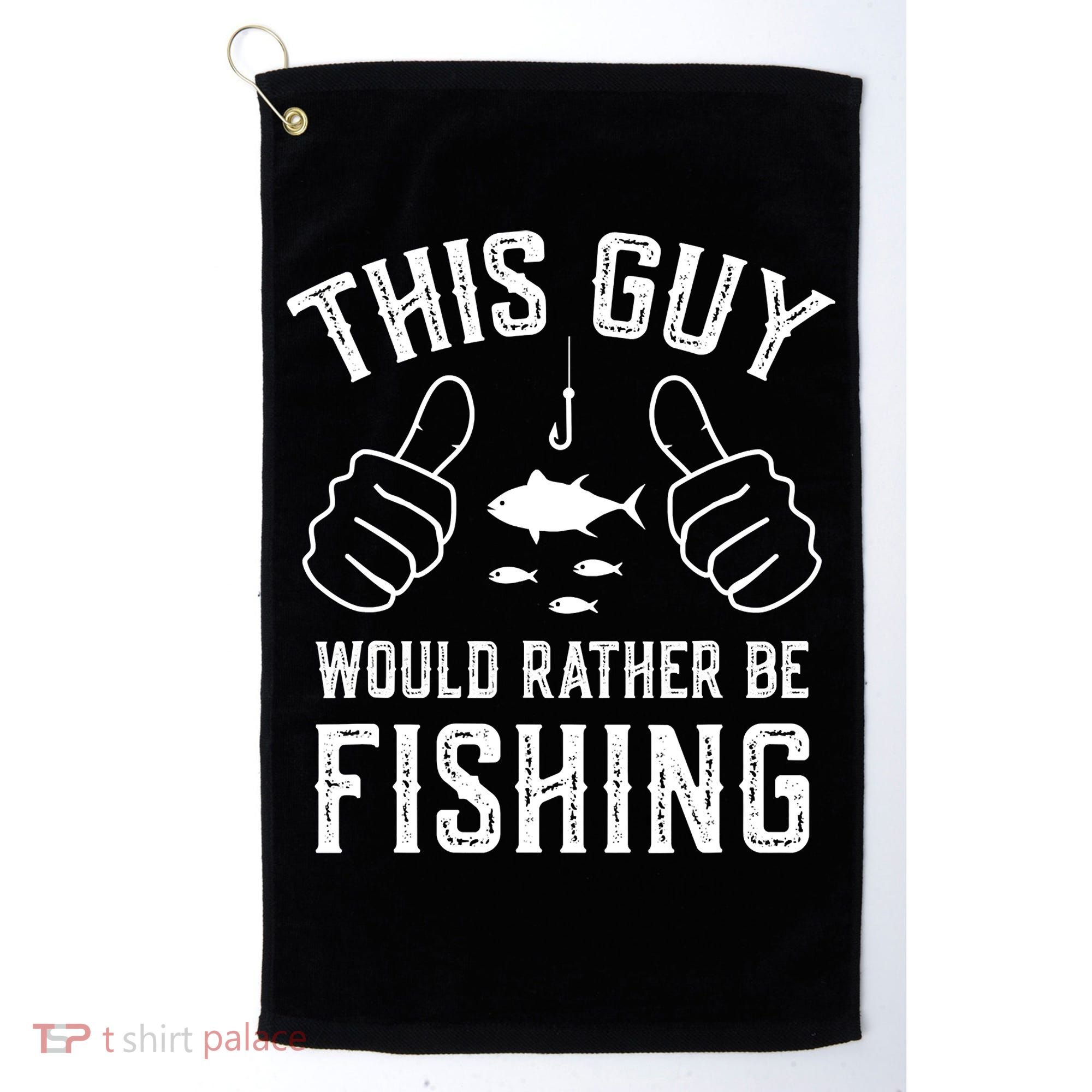 Funny Fishing Fisherman Golf Towel