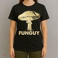 Funguy Funny Fungi Fungus Mushroom Men Funny Guy Vintage T-Shirt thumb 4