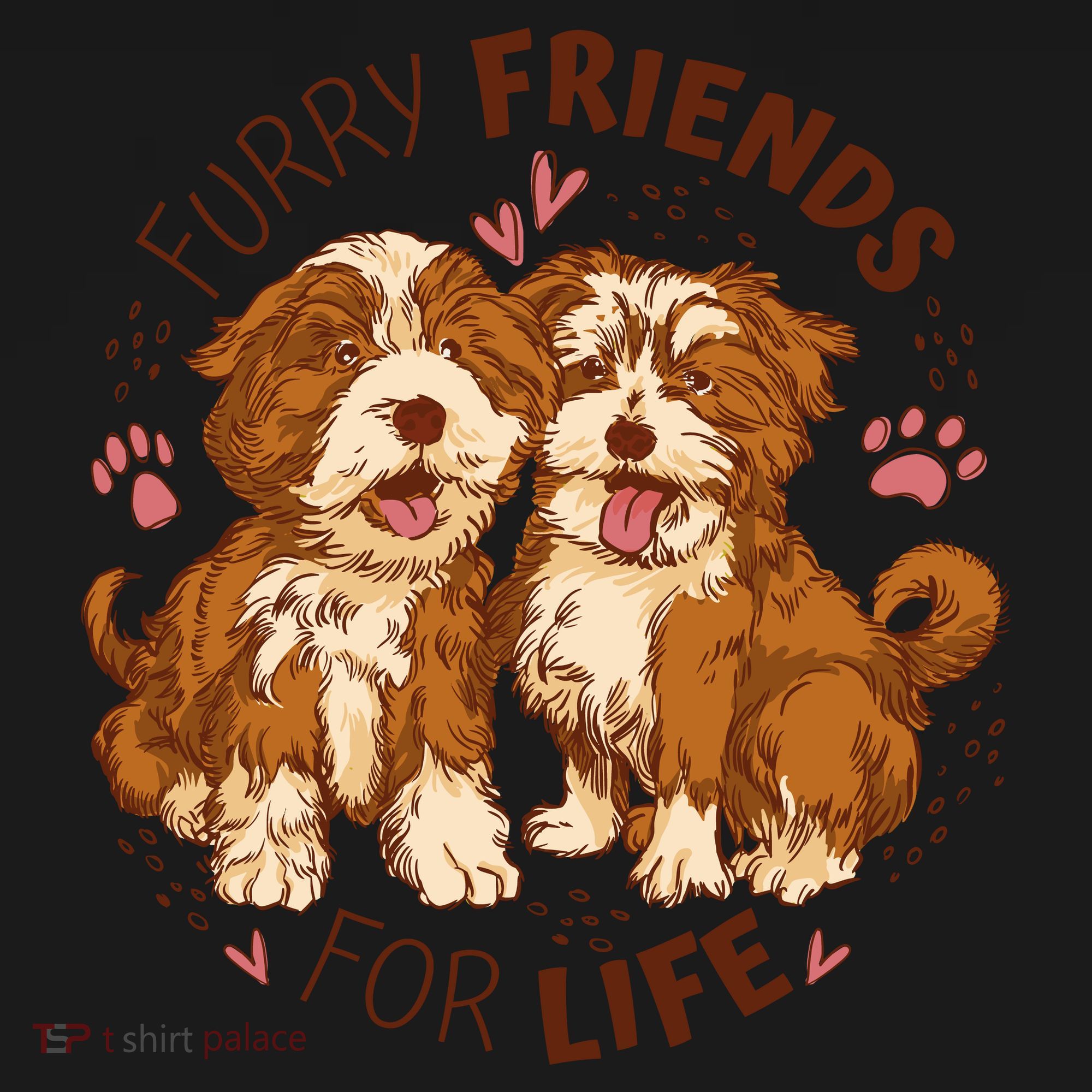 Furry Friends For Life Ladies Essential Flowy Tank
