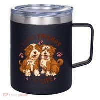 Furry Friends For Life 12oz Stainless Steel Coffee Mug thumb 0