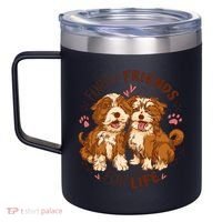 Furry Friends For Life 12oz Stainless Steel Coffee Mug thumb 2