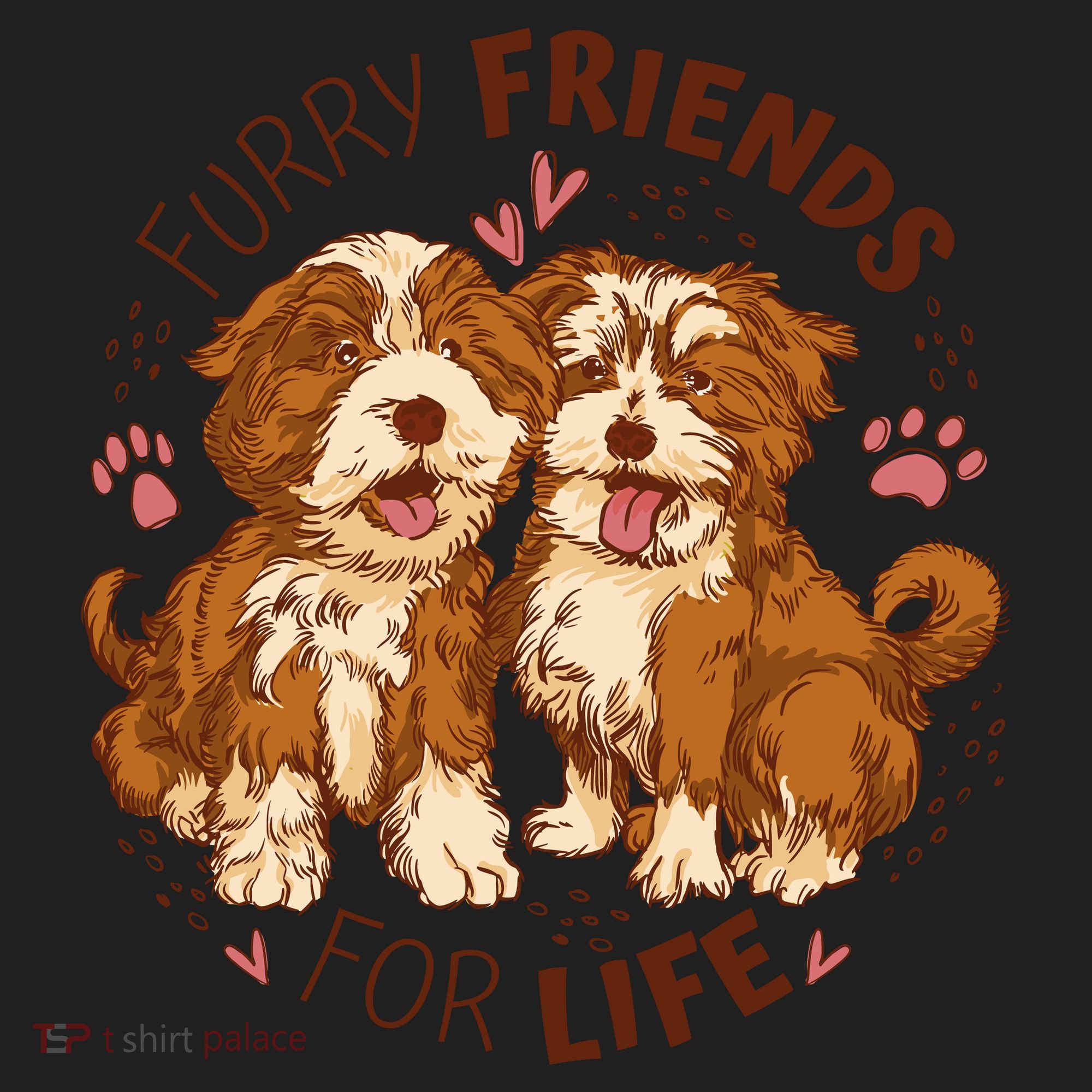 Furry Friends For Life Golf Towel