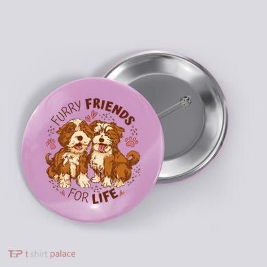 Furry Friends For Life Button