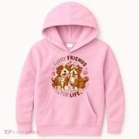 Furry Friends For Life Kids Hoodie thumb 0