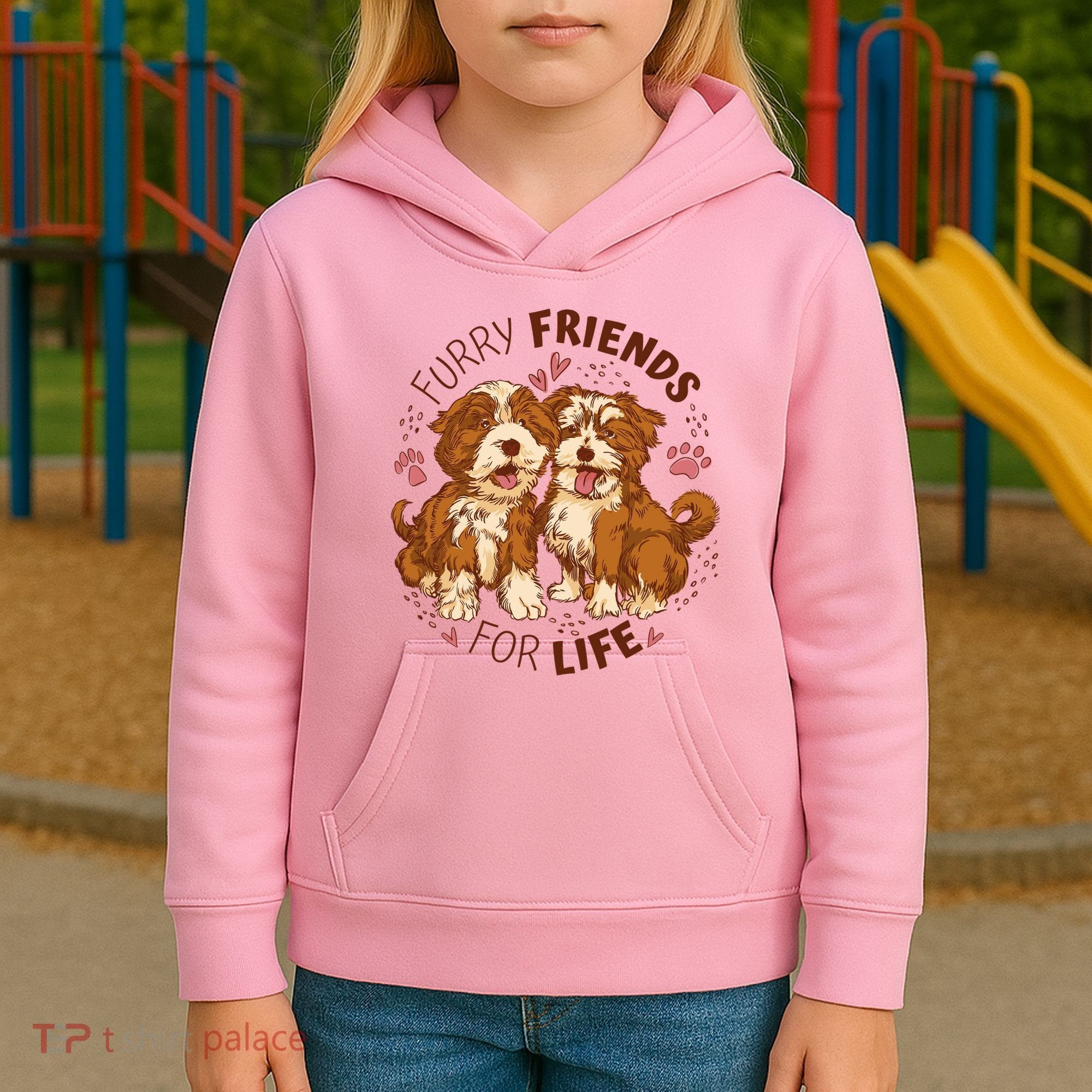 Furry Friends For Life Kids Hoodie