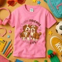 Furry Friends For Life Kids T-Shirt thumb 3