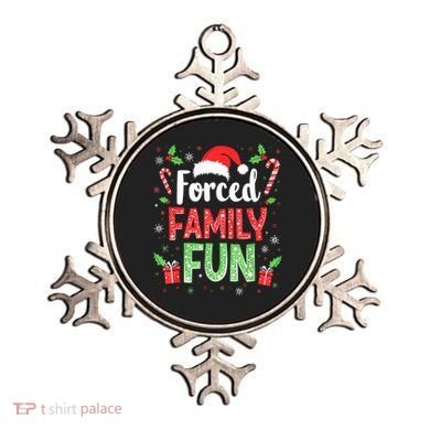 Forced Family Fun Sarcastic Christmas Funny Ornament