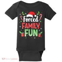 Forced Family Fun Sarcastic Christmas Funny Baby Bodysuit thumb 0