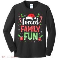 Forced Family Fun Sarcastic Christmas Funny Kids Long Sleeve Shirt thumb 0