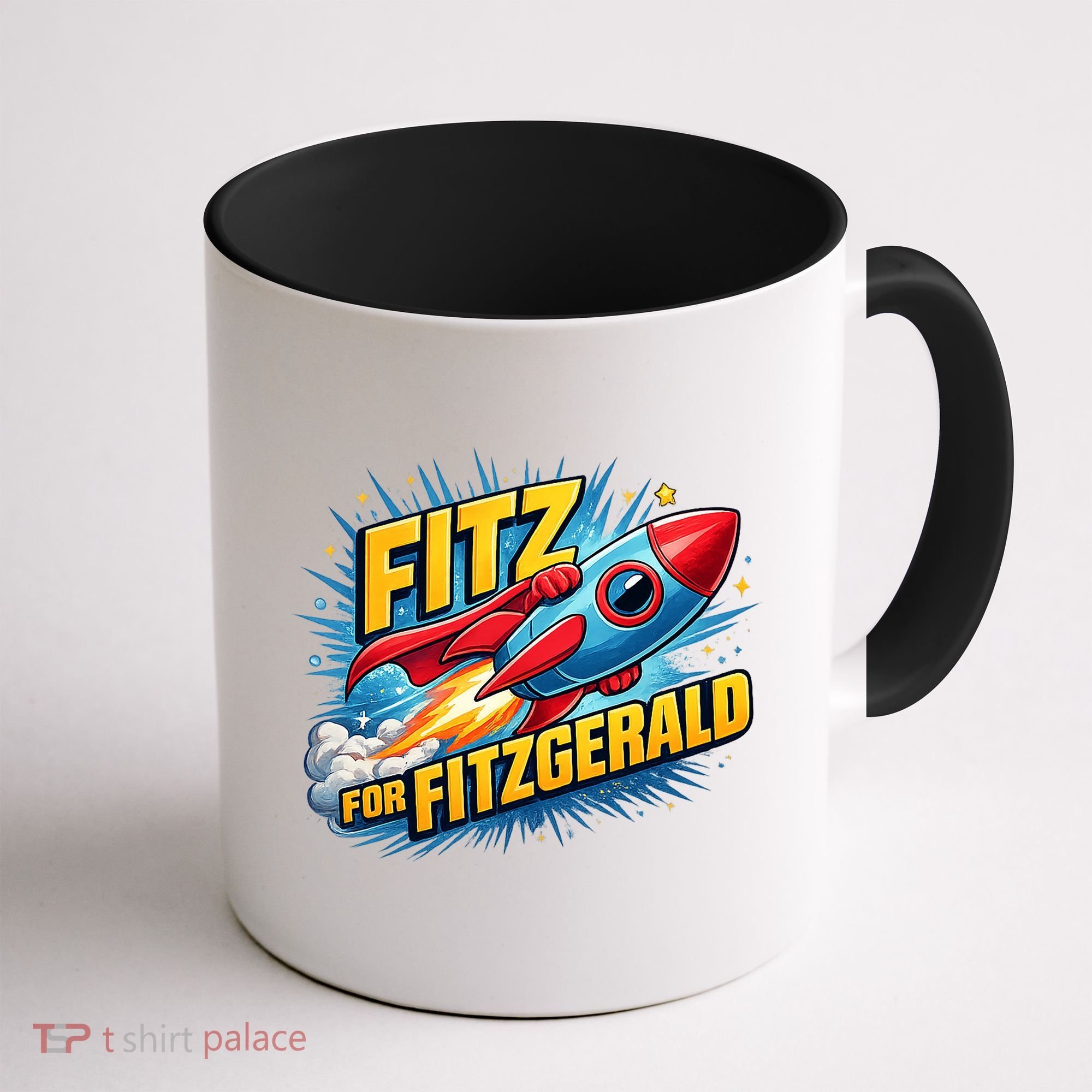Fitz For Fitzgerald Rocketship Coffee Mug
