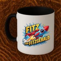 Fitz For Fitzgerald Rocketship Coffee Mug thumb 2
