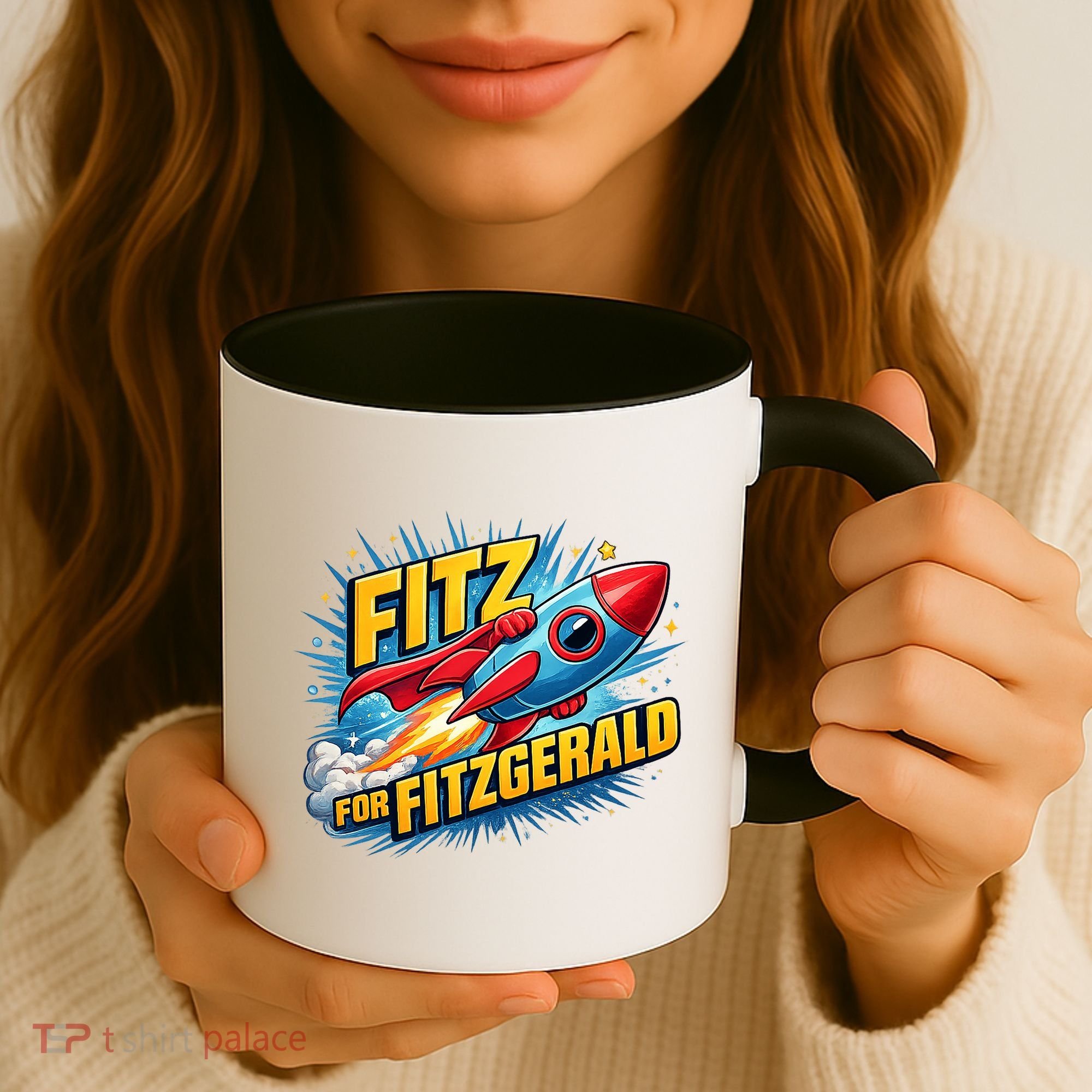 Fitz For Fitzgerald Rocketship Coffee Mug