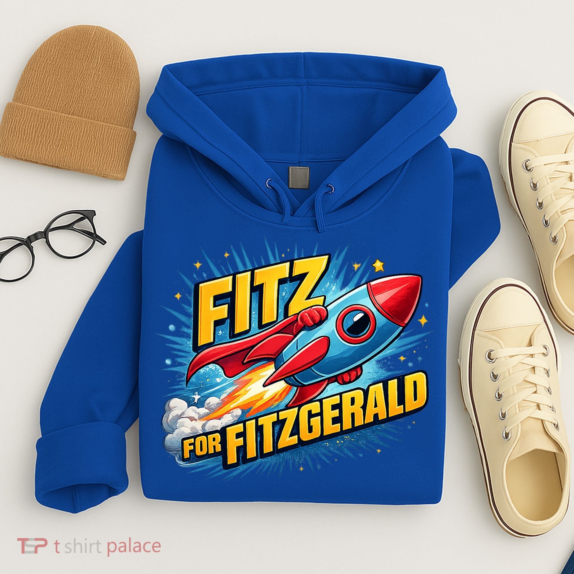 Fitz For Fitzgerald Rocketship Hoodie