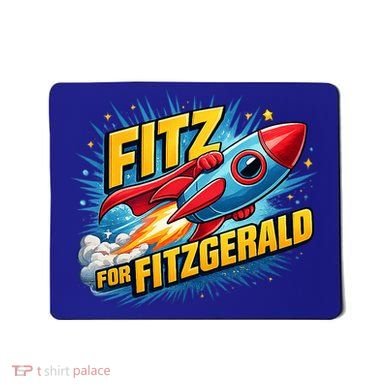 Fitz For Fitzgerald Rocketship Mousepad