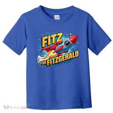 Fitz For Fitzgerald Rocketship Toddler T-Shirt