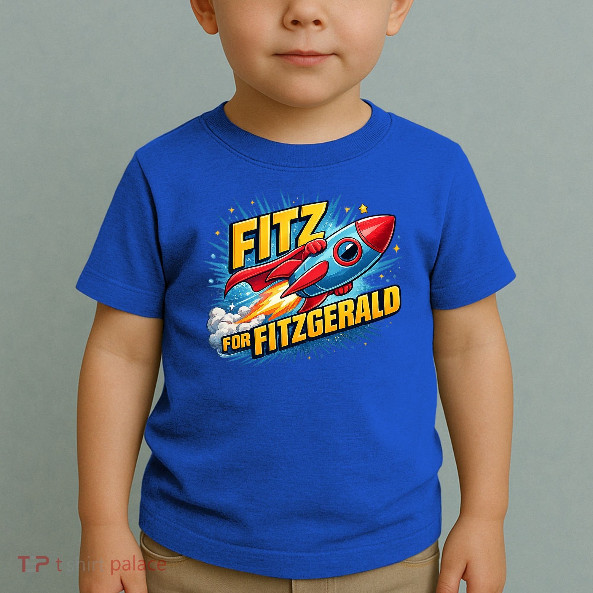 Fitz For Fitzgerald Rocketship Toddler T-Shirt