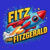 Fitz For Fitzgerald Rocketship Toddler T-Shirt thumb 4