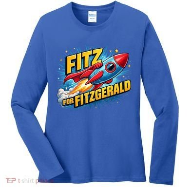 Fitz For Fitzgerald Rocketship Women's Long Sleeve Shirt