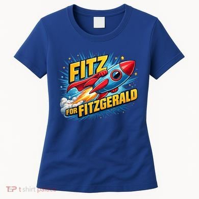 Fitz For Fitzgerald Rocketship Women's T-Shirt
