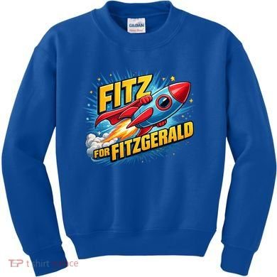 Fitz For Fitzgerald Rocketship Kids Sweatshirt