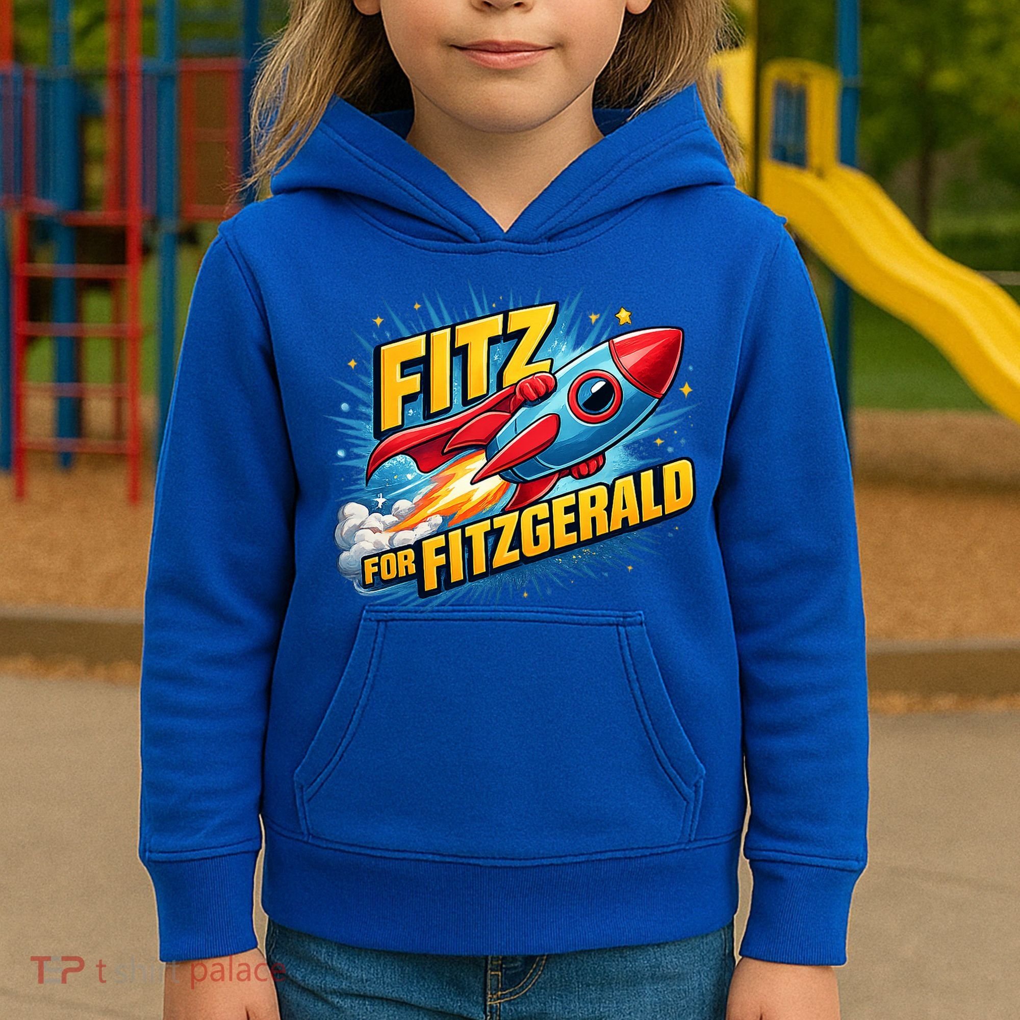 Fitz For Fitzgerald Rocketship Kids Hoodie