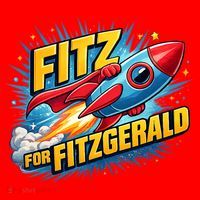 Fitz For Fitzgerald Rocketship Santa Hat thumb 1