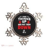 Funny Fitness Gym I Pick Things Up And Put Them Down Ornament thumb 0