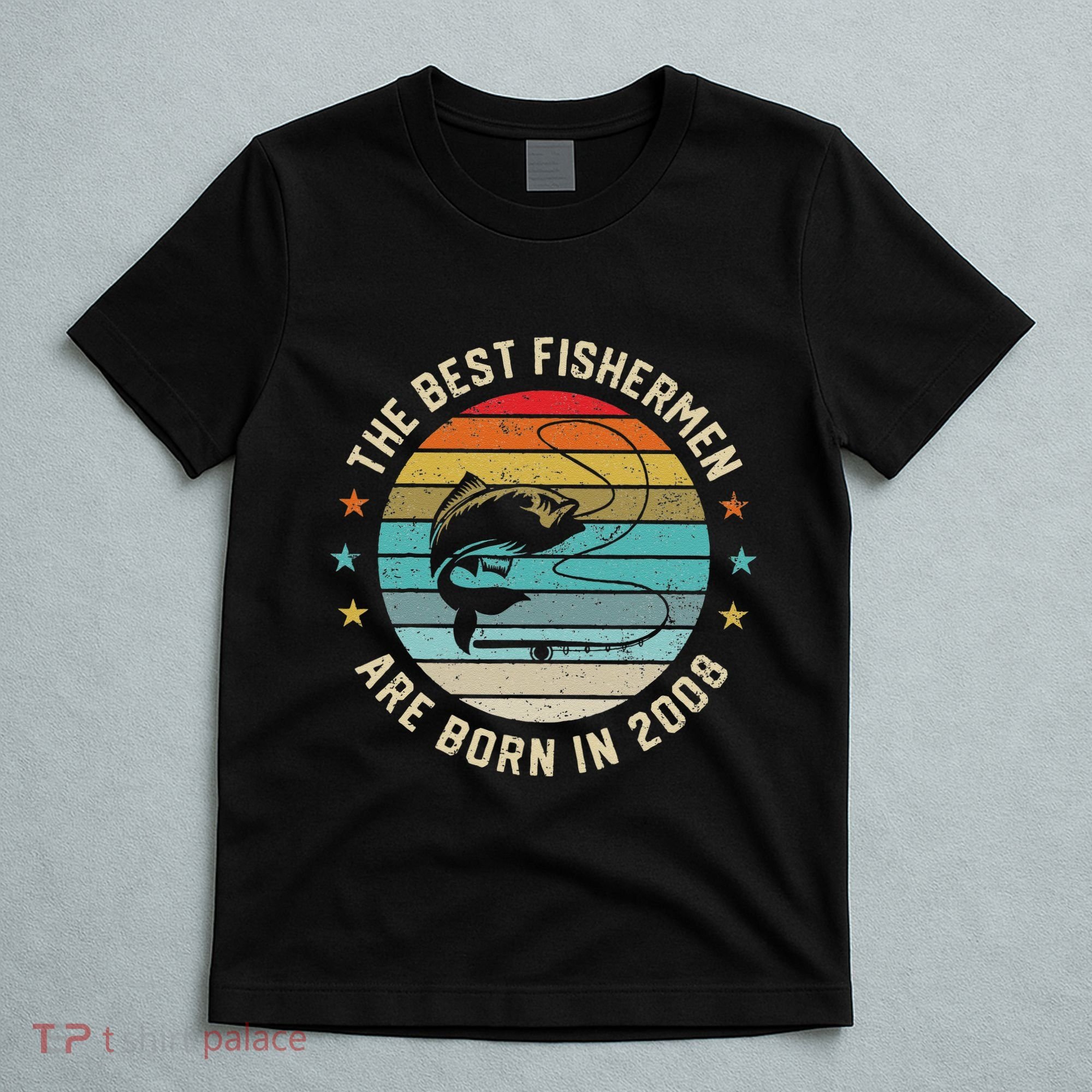 Fishing Fisherman Gift For 12 Year Old 12th Birthday 2008 T-Shirt