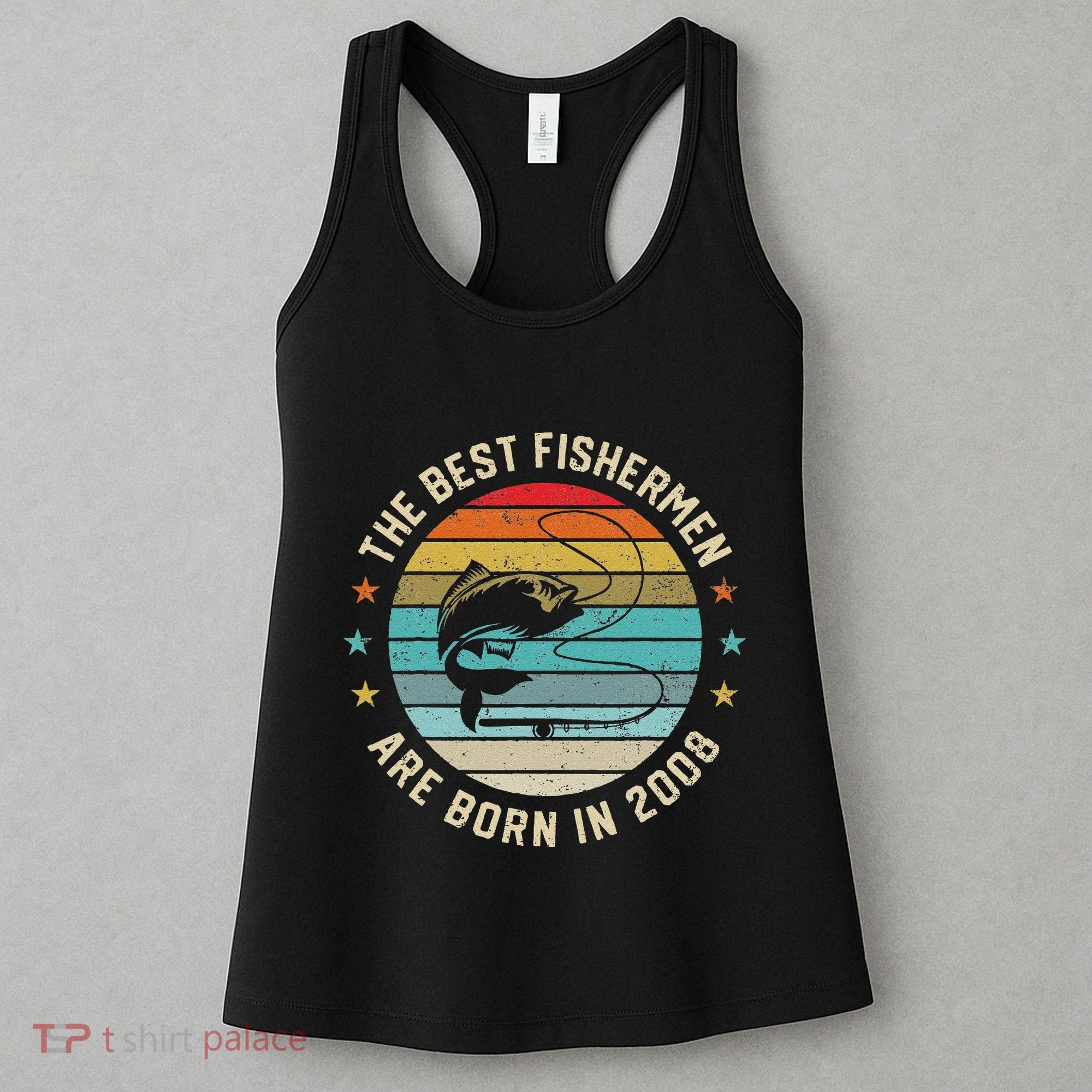 Fishing Fisherman Gift For 12 Year Old 12th Birthday 2008 Women's Tank Top
