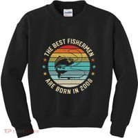 Fishing Fisherman Gift For 12 Year Old 12th Birthday 2008 Kids Sweatshirt thumb 0
