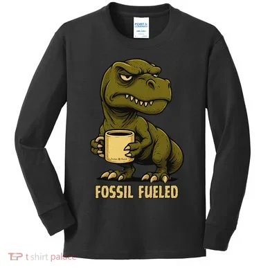 Fossil Fueled Grumpy Kids Long Sleeve Shirt