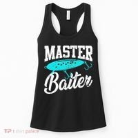 Funny Fishermen Gifts Adult Humor Fishings Master Baiter Women's Tank Top thumb 0