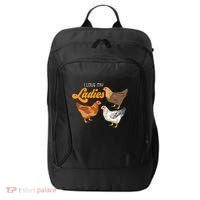 Funny Farmer Gift I Love My Ladies Chicken City Backpack thumb 0
