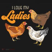 Funny Farmer Gift I Love My Ladies Chicken Ornament thumb 1