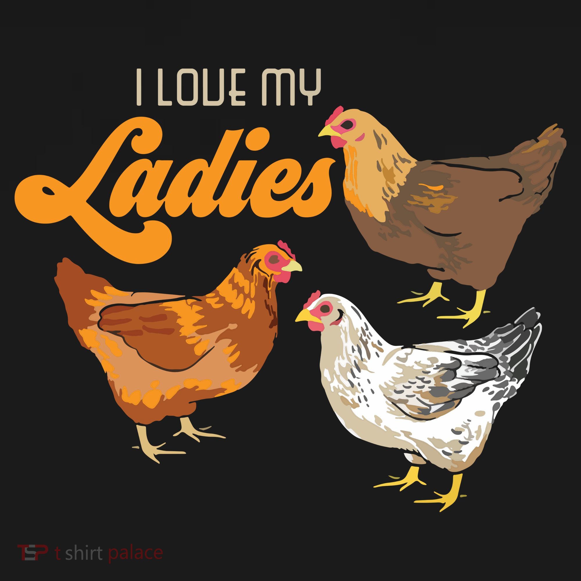 Funny Farmer Gift I Love My Ladies Chicken Ornament