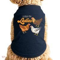 Funny Farmer Gift I Love My Ladies Chicken Doggie Tank thumb 0