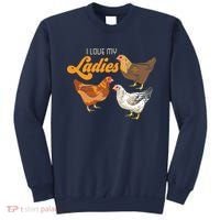 Funny Farmer Gift I Love My Ladies Chicken Sweatshirt thumb 0