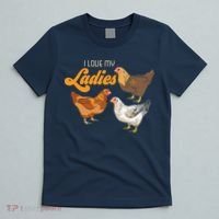 Funny Farmer Gift I Love My Ladies Chicken T-Shirt thumb 5