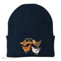 Funny Farmer Gift I Love My Ladies Chicken Beanie thumb 0