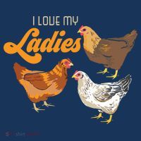 Funny Farmer Gift I Love My Ladies Chicken Women's Hoodie thumb 2