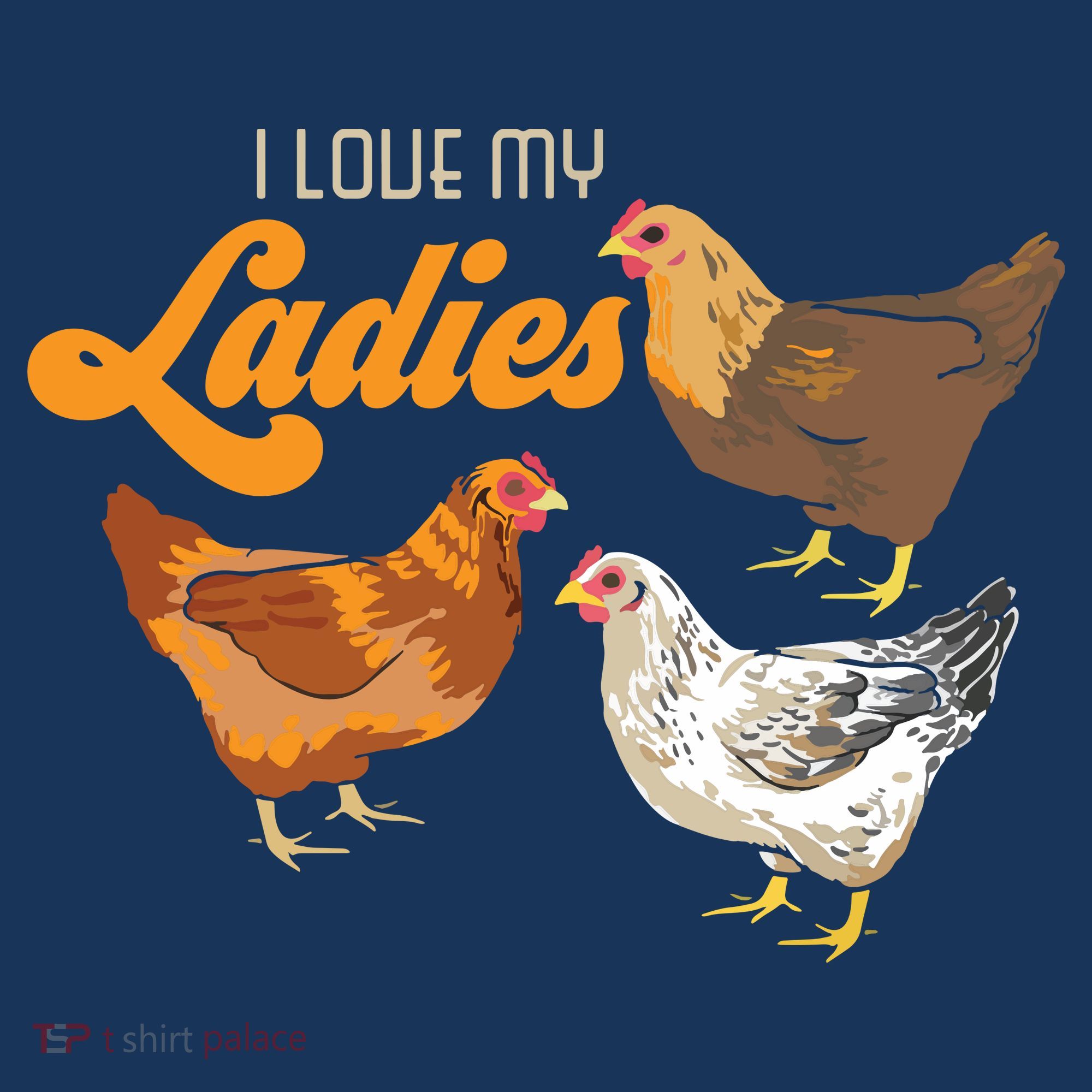 Funny Farmer Gift I Love My Ladies Chicken Women's Hoodie