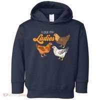 Funny Farmer Gift I Love My Ladies Chicken Toddler Hoodie thumb 0